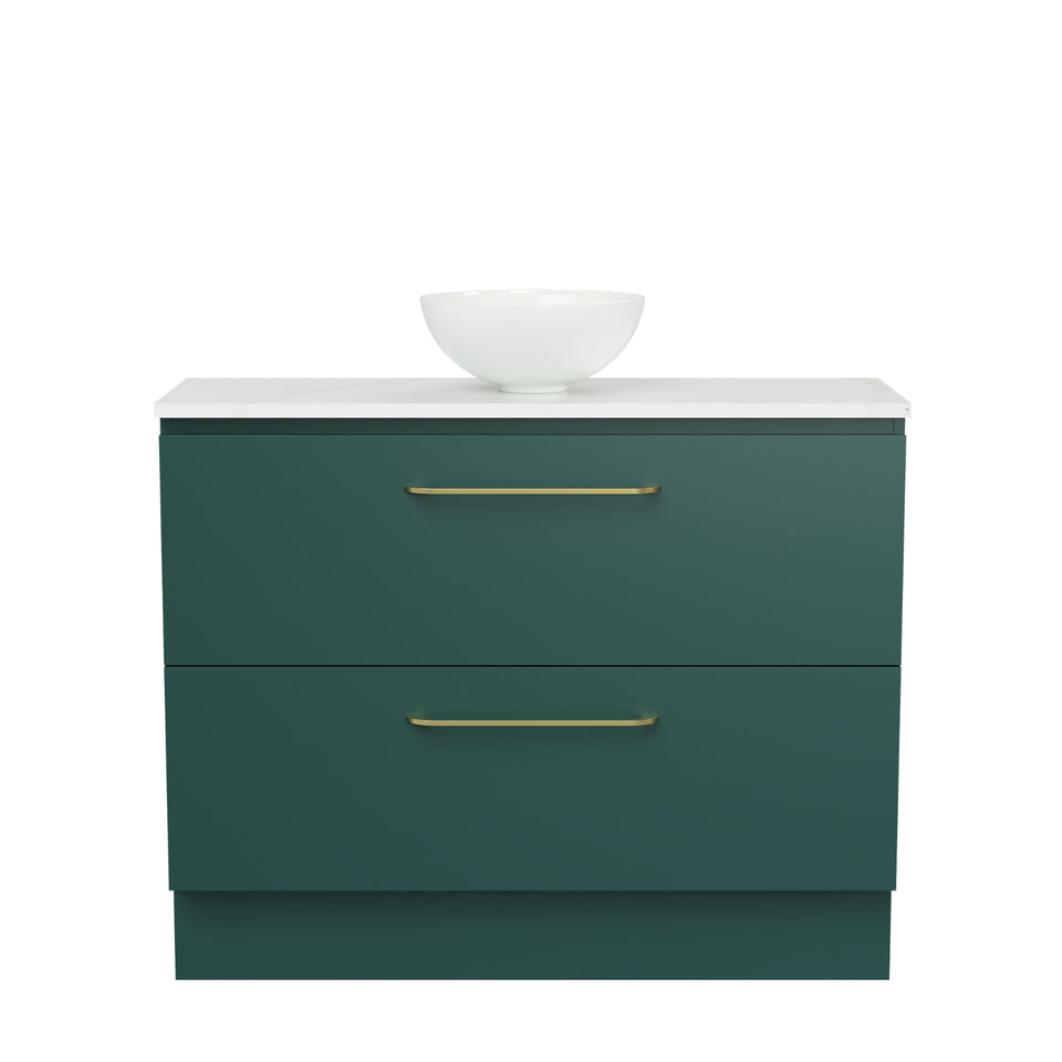 Timberline Billie Floor Standing Ensuite Vanity with SilkSurface Top and Above Counter Basin