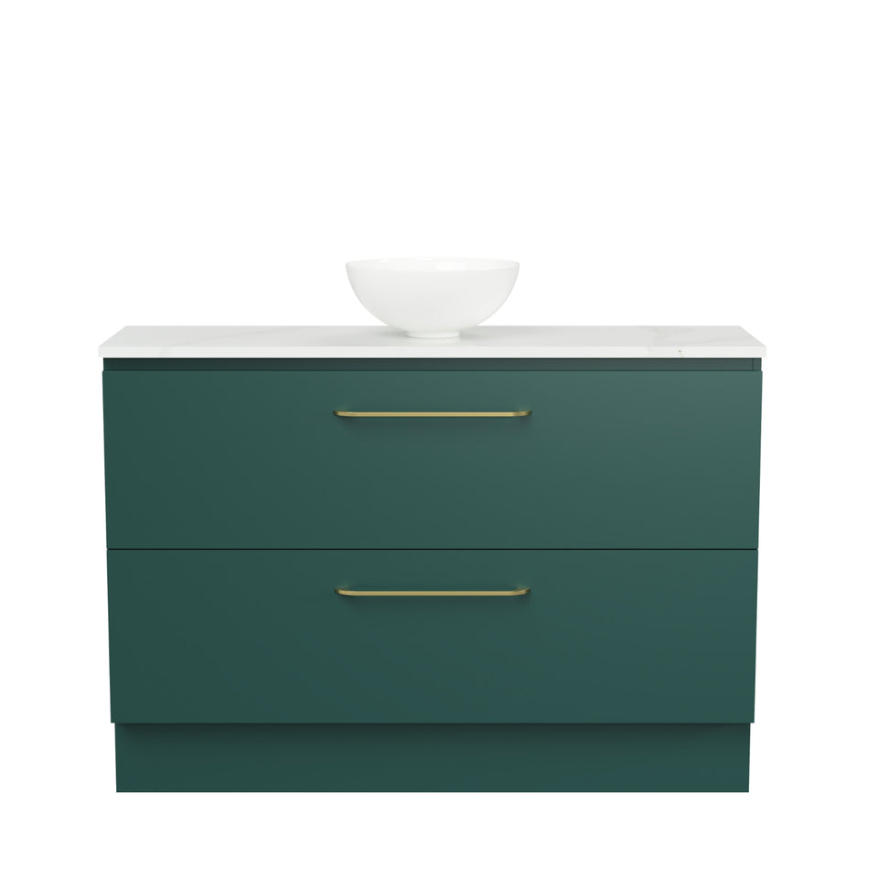 Timberline Billie Floor Standing Ensuite Vanity with SilkSurface Top and Above Counter Basin