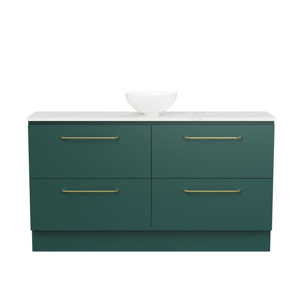 Timberline Billie Floor Standing Ensuite Vanity with SilkSurface Top and Above Counter Basin