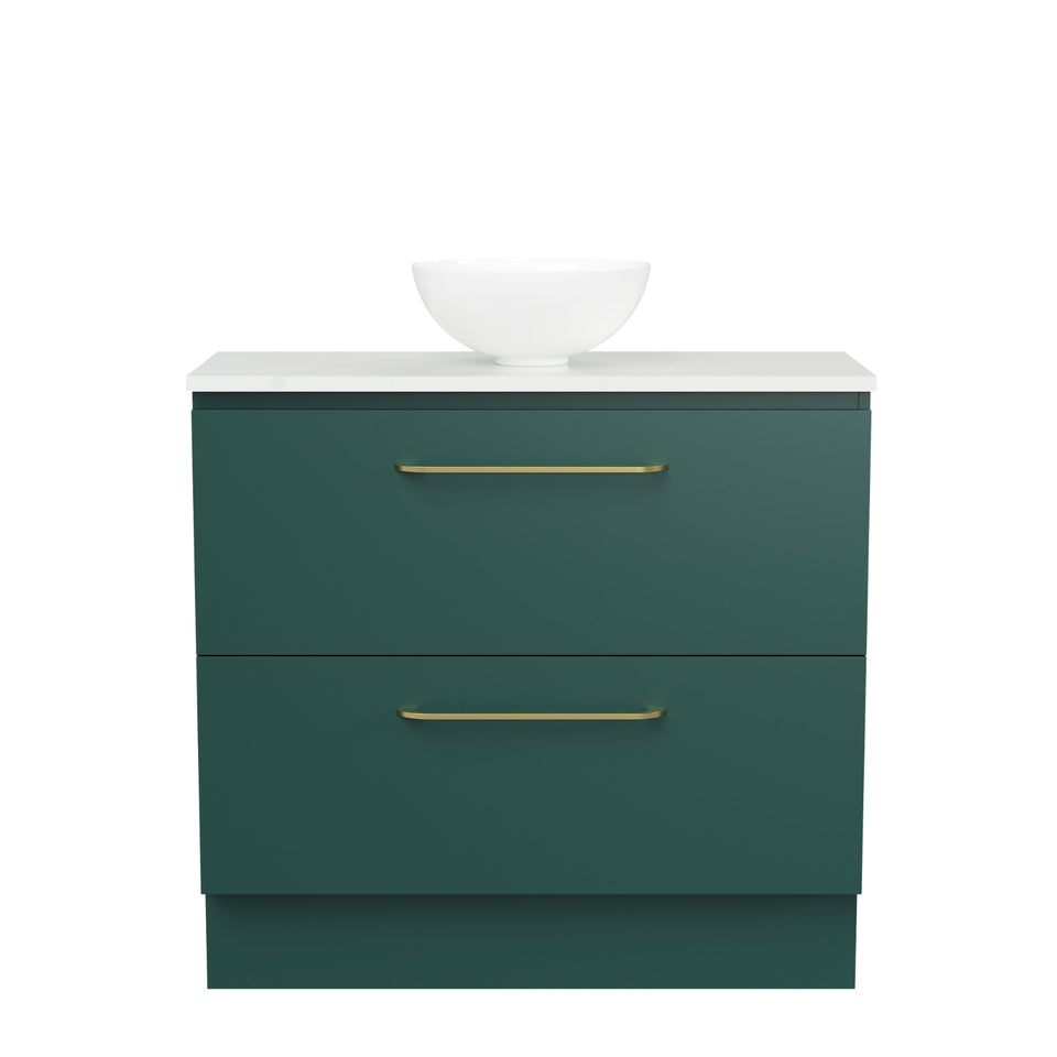 Timberline Billie Floor Standing Ensuite Vanity with SilkSurface Top and Above Counter Basin