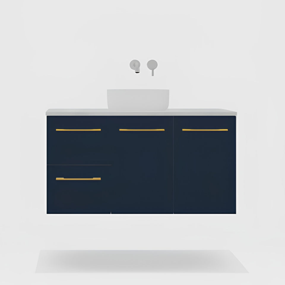 Timberline Carlo Wall Hung Vanity with SilkSurface Top and Above Counter Basin