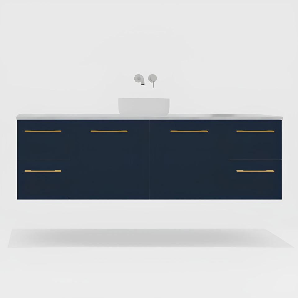 Timberline Carlo Wall Hung Vanity with SilkSurface Top and Above Counter Basin