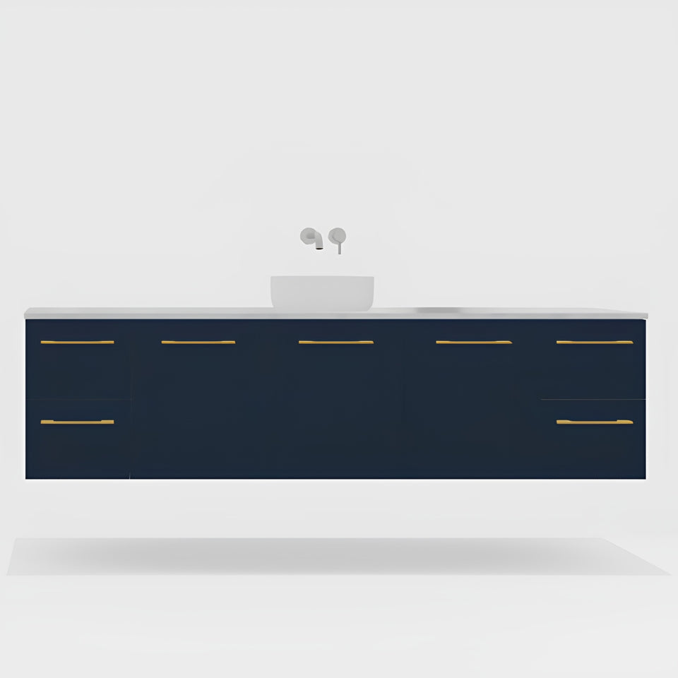Timberline Carlo Wall Hung Vanity with SilkSurface Top and Above Counter Basin