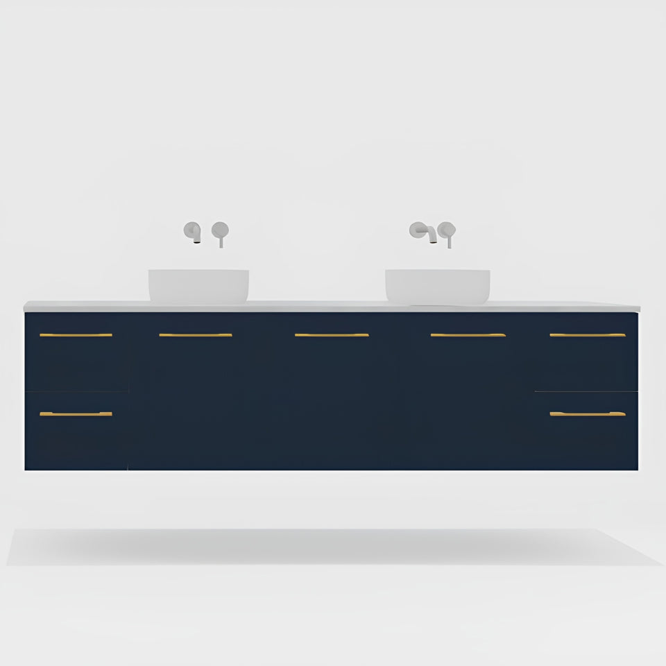 Timberline Carlo Wall Hung Vanity with SilkSurface Top and Above Counter Basin