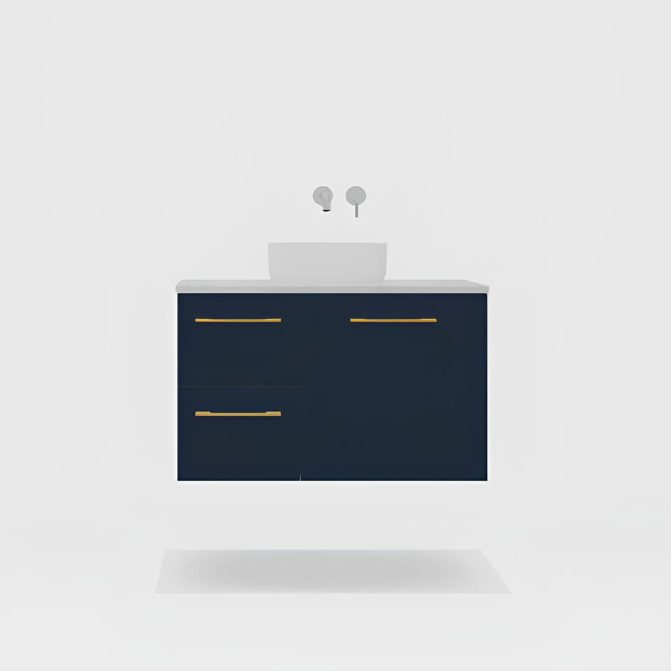 Timberline Carlo Wall Hung Vanity with SilkSurface Top and Above Counter Basin