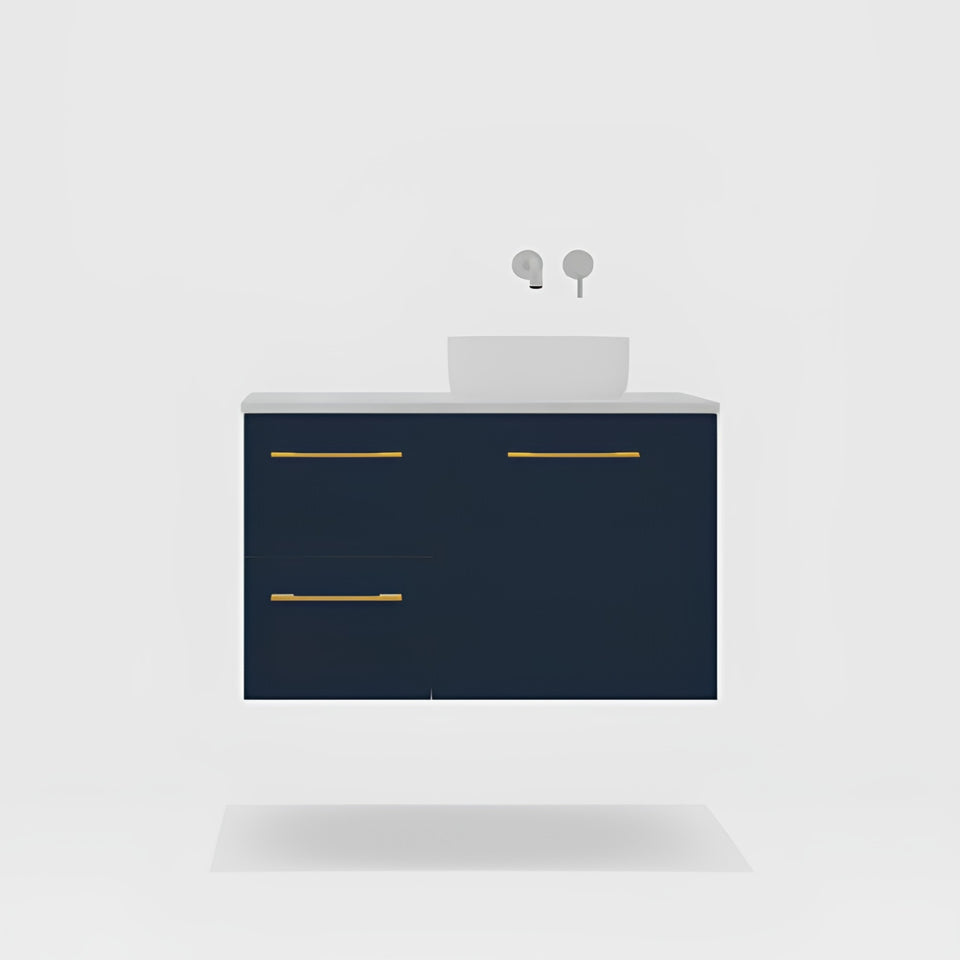 Timberline Carlo Wall Hung Vanity with SilkSurface Top and Above Counter Basin