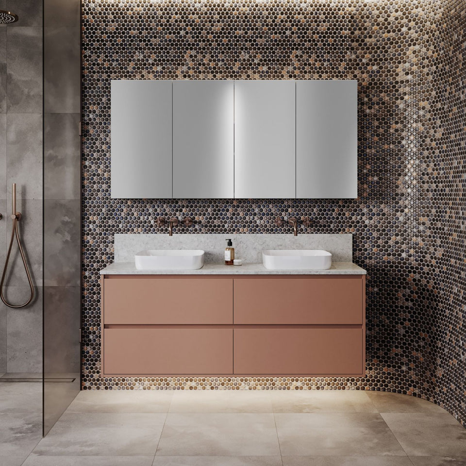 Timberline Grange Wall Hung Vanity with Silk Surface Top & Basin