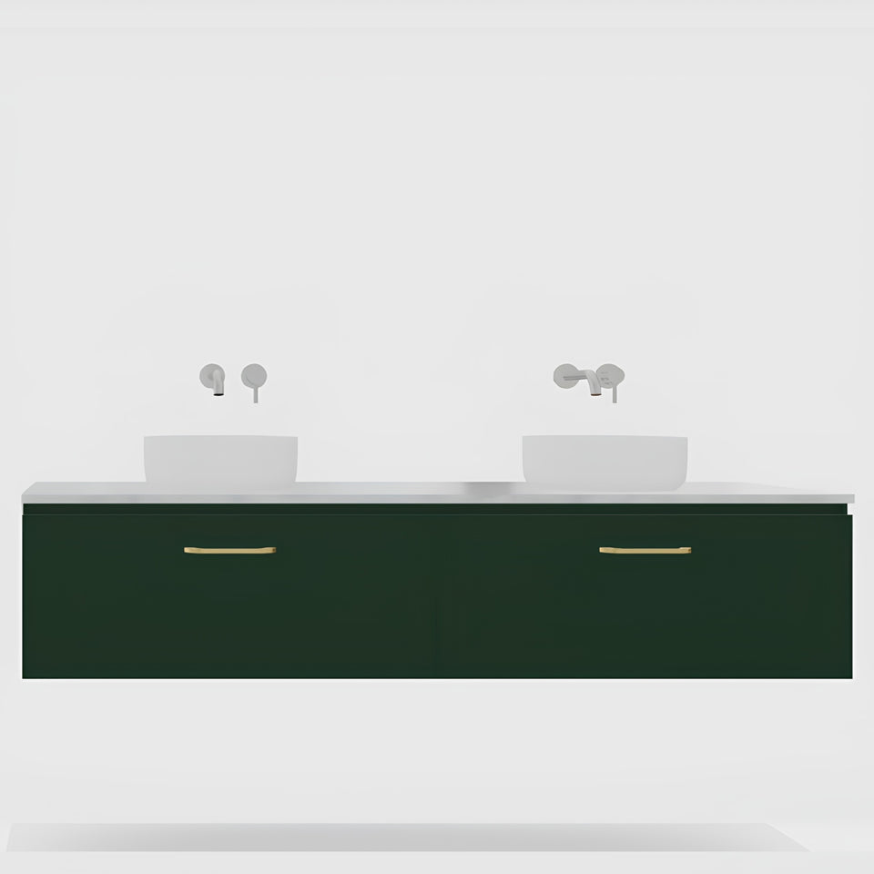 Timberline Kingsley Apollo Wall Hung Vanity with SilkSurface Box Top and Under Counter Basin