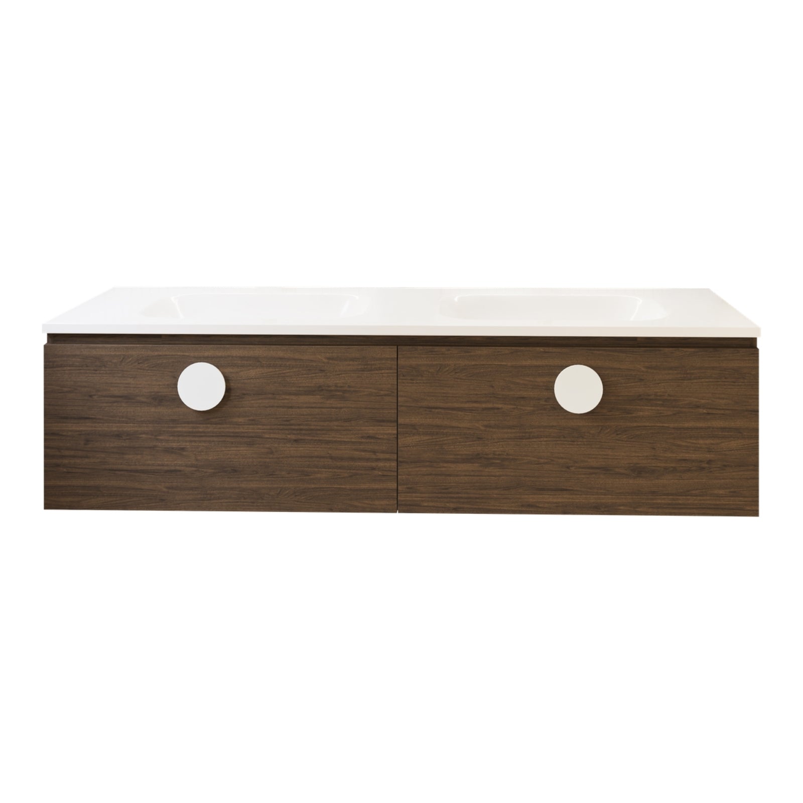 Timberline Kingsley Wall Hung Vanity with Stadium Mineral Composite Top KIN-V-1500-D-STD-W - The Blue Space