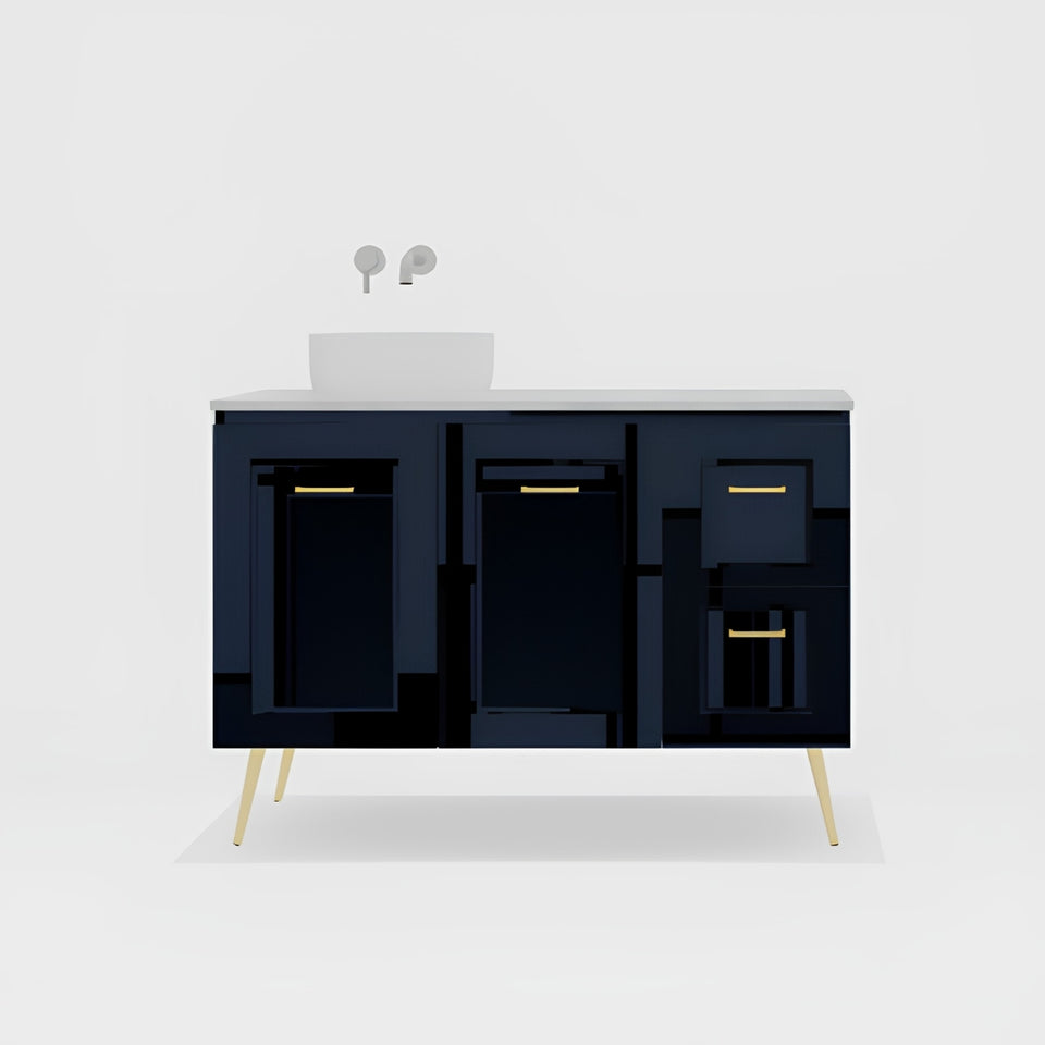 Timberline Nevada Classic On Legs Vanity with SilkSurface Top and Above Counter Basin