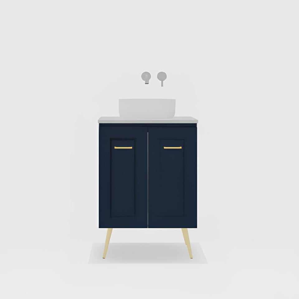 Timberline Nevada Classic On Legs Vanity with SilkSurface Top and Above Counter Basin