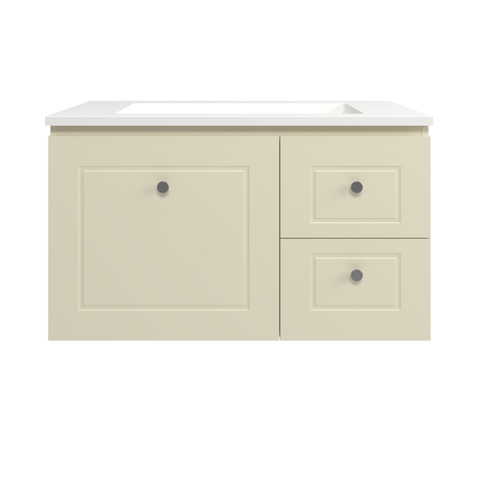 Timberline Nevada Classic Wall Hung Vanity with Vogue Mineral Composite Top NVC-V-900-C-VOG-W - The Blue Space