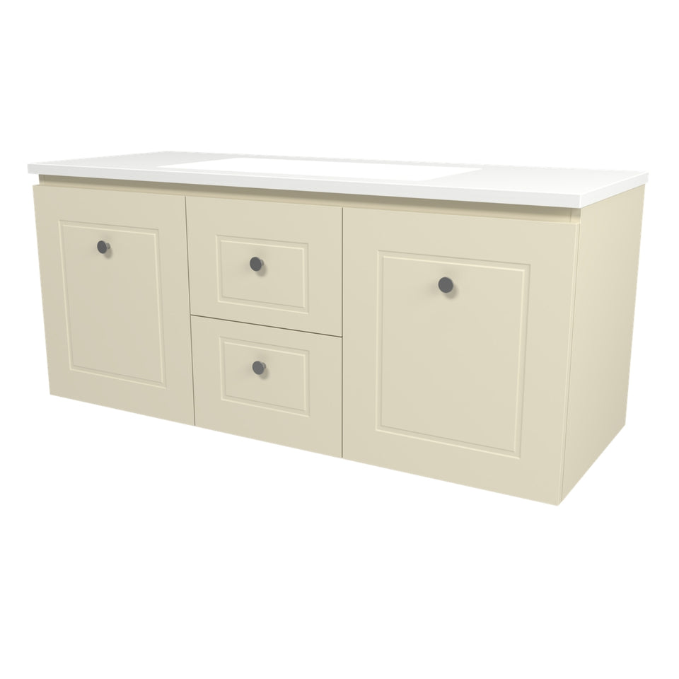 Timberline Nevada Classic Wall Hung Vanity with Vogue Mineral Composite Top