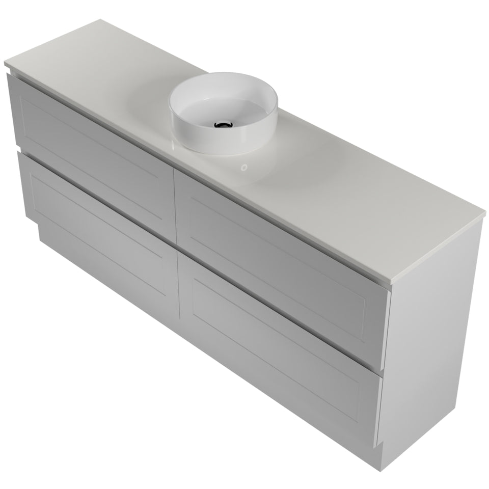 Timberline Nevada Plus Classic Floor Standing Vanity with SilkSurface Top and Above Counter Basin
