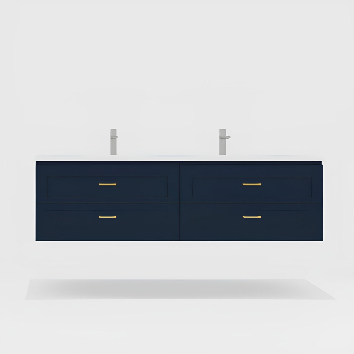 Variant Timberline Nevada Plus Classic Wall Hung Vanity with Stadium Mineral Composite Top NVPC-V-1800-D-STD-W - The Blue Space