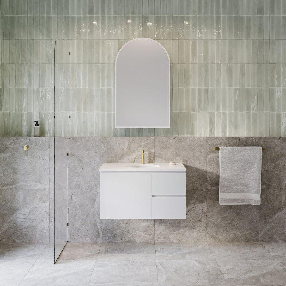 Timberline Nevada Wall Hung Vanity with SilkSurface Top & Under Counter Basin