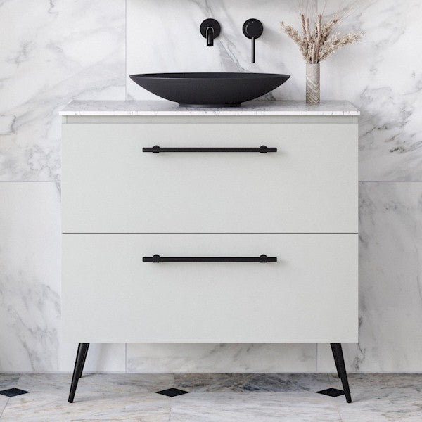Timberline Nevada Plus Floor Standing Vanity on Legs with Above Counter Basin