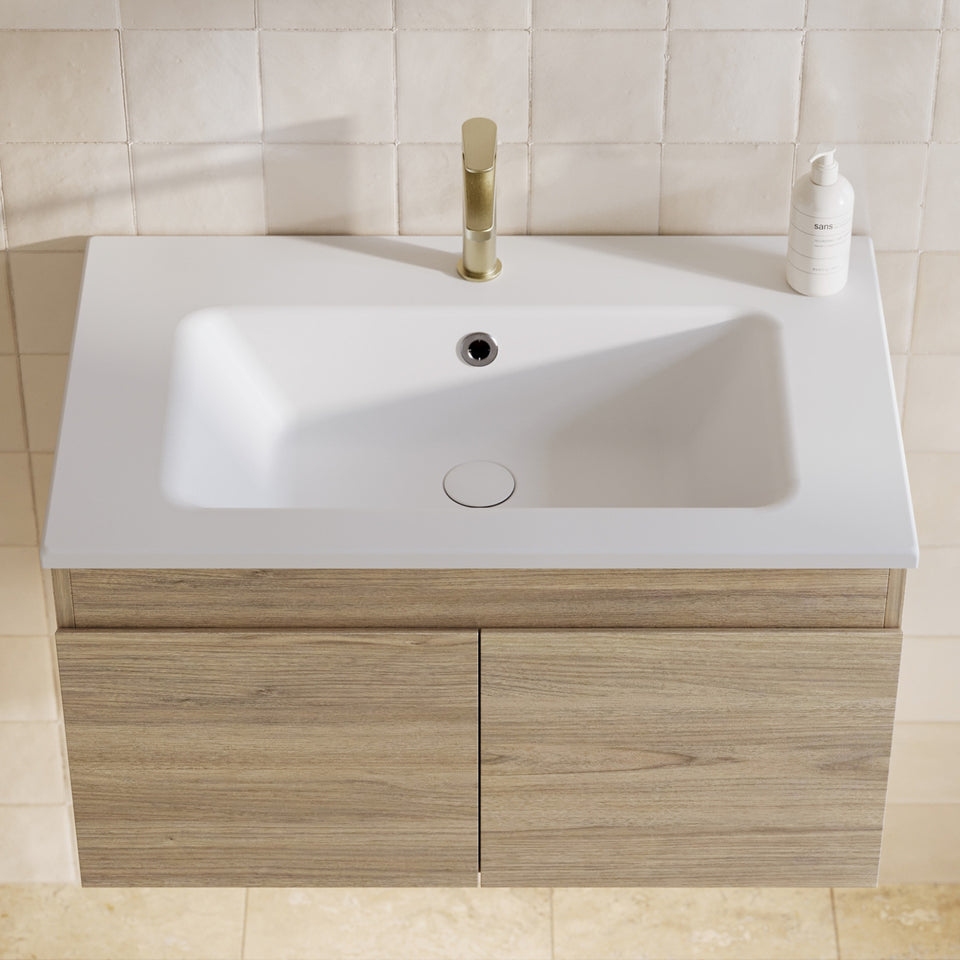 Timberline Rockford Wall Hung Vanity with Haven Dolomite Basin Top