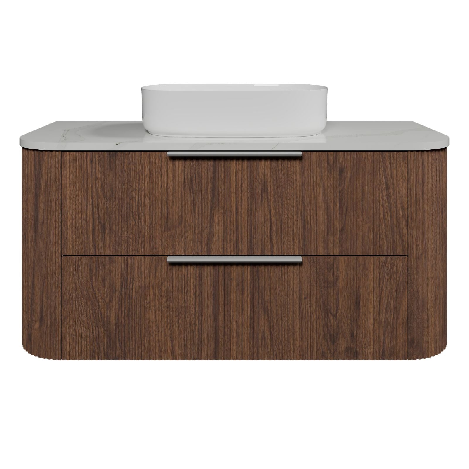 Timberline Socoa Dockland Wall Hung Vanity with Above Counter Basin 1200mm Centre Bowl SOC-V-1200-C-SSA-W-DL - The Blue Space
