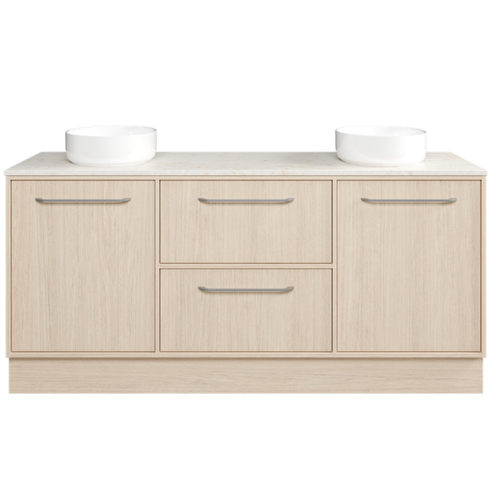 Timberline Takano Floor Standing Vanity with SilkSurface Top and Above Counter Basin