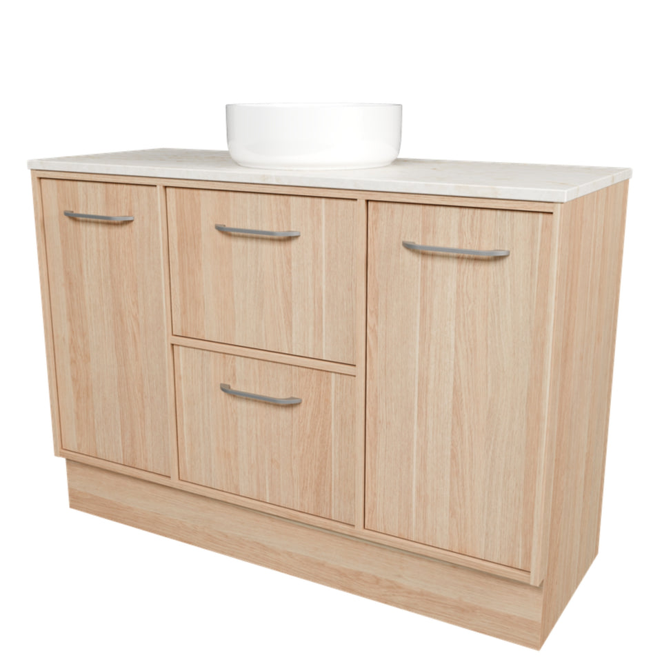 Timberline Takano Floor Standing Vanity with SilkSurface Top and Above Counter Basin