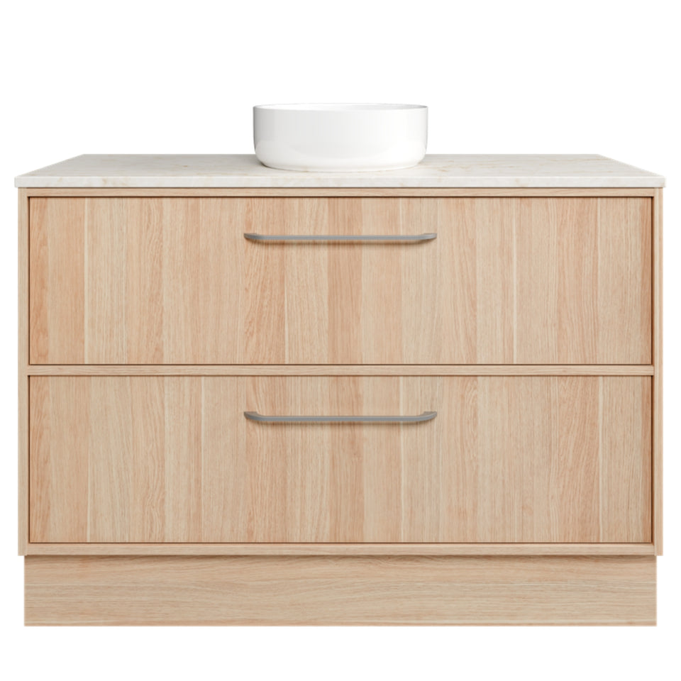 Timberline Taro Floor Standing Vanity with SilkSurface Top and Above Counter Basin