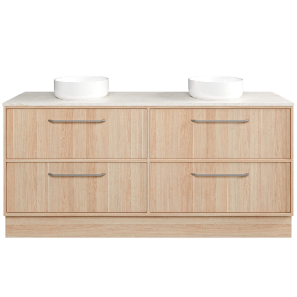 Timberline Taro Floor Standing Vanity with SilkSurface Top and Above Counter Basin