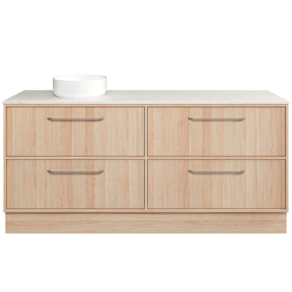 Timberline Taro Floor Standing Vanity with SilkSurface Top and Above Counter Basin