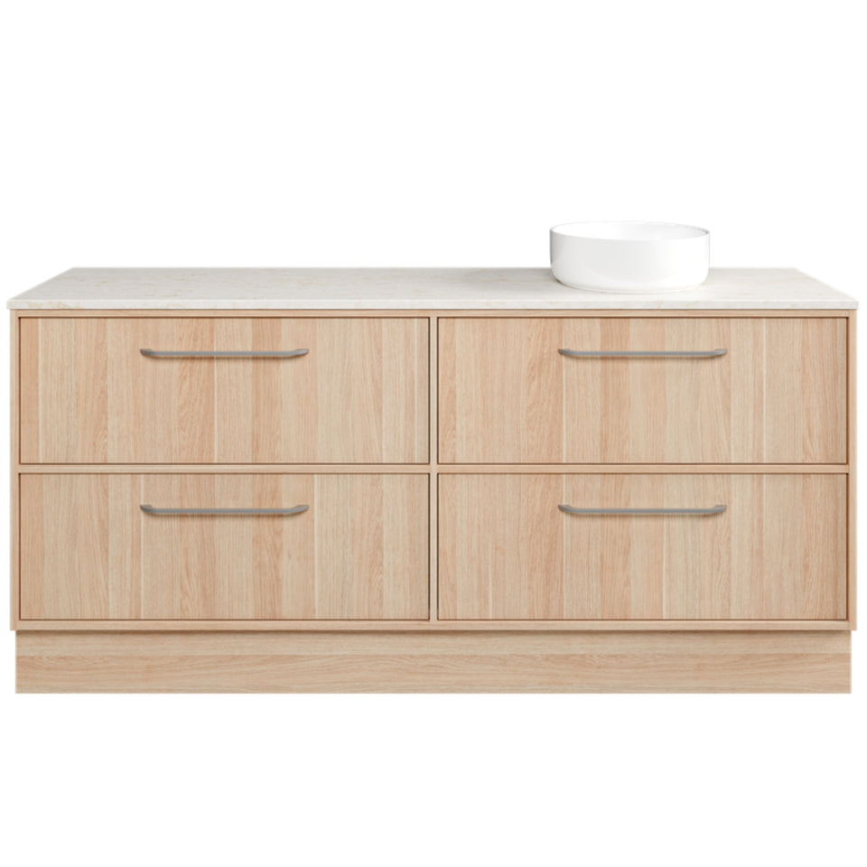 Timberline Taro Floor Standing Vanity with SilkSurface Top and Above Counter Basin