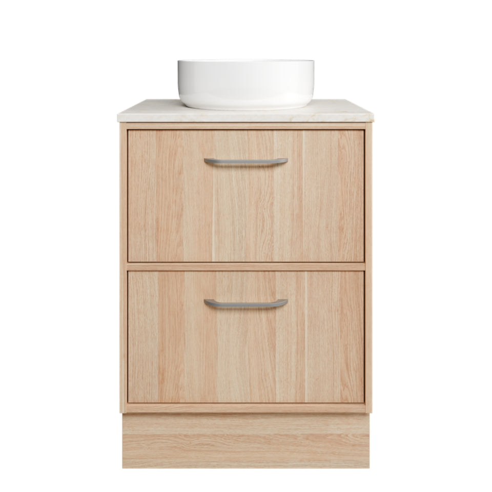 Timberline Taro Floor Standing Vanity with SilkSurface Top and Above Counter Basin