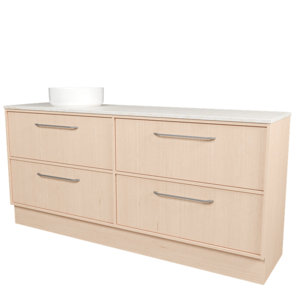Timberline Taro Floor Standing Vanity with SilkSurface Top and Above Counter Basin