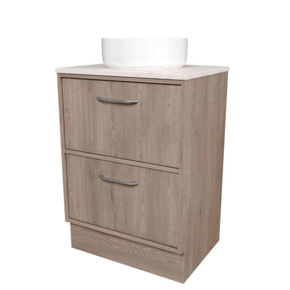 Timberline Taro Floor Standing Vanity with SilkSurface Top and Above Counter Basin