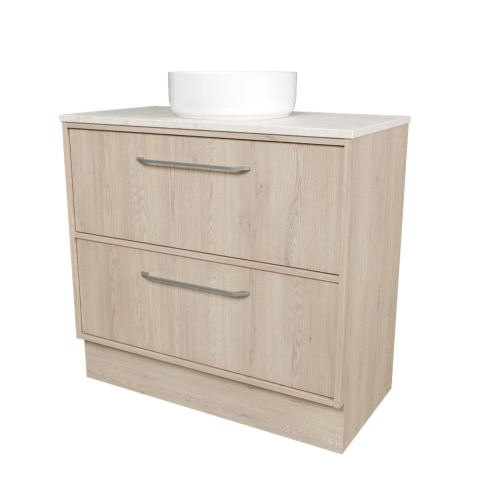 Timberline Taro Floor Standing Vanity with SilkSurface Top and Above Counter Basin