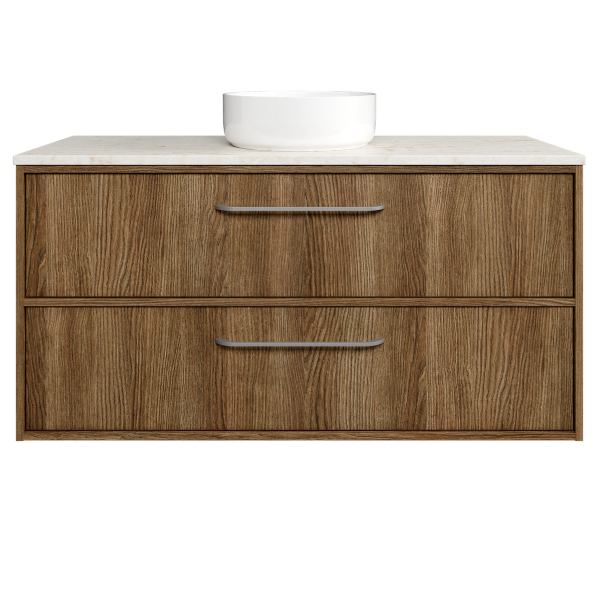 Timberline Taro Wall Hung Vanity with SilkSurface Top and Above Counter Basin TAR-V-1200-C-SSA-W - The Blue Space