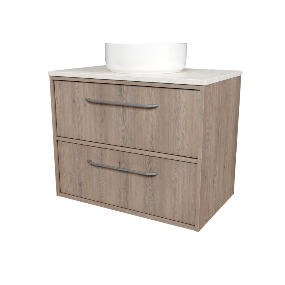 Timberline Taro Wall Hung Vanity with SilkSurface Top and Above Counter Basin