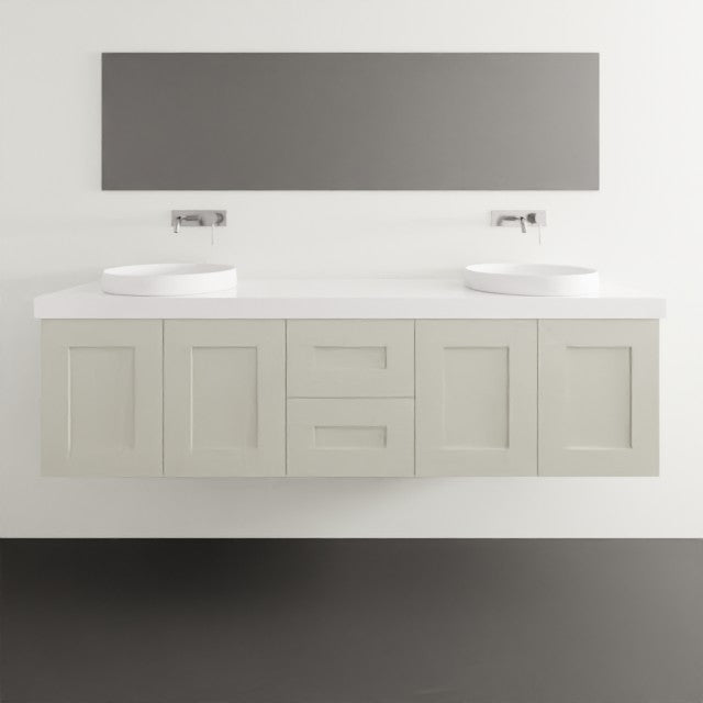 Timberline Victoria Wall Hung Vanity with Silksurface Freedom Top & Basin