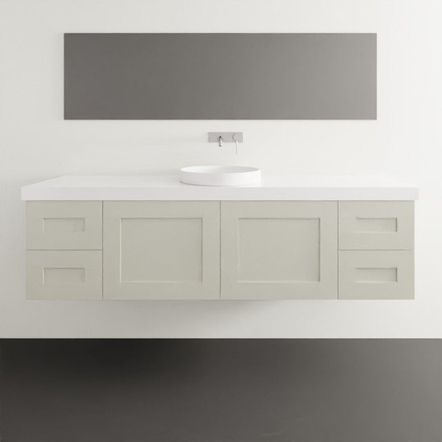Timberline Victoria Wall Hung Vanity with Silksurface Freedom Top & Basin