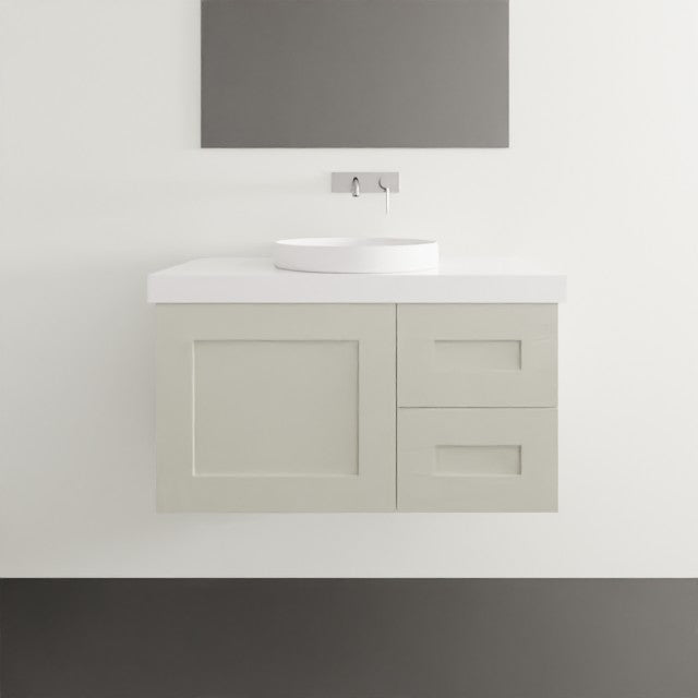 Timberline Victoria Wall Hung Vanity with Silksurface Freedom Top & Basin