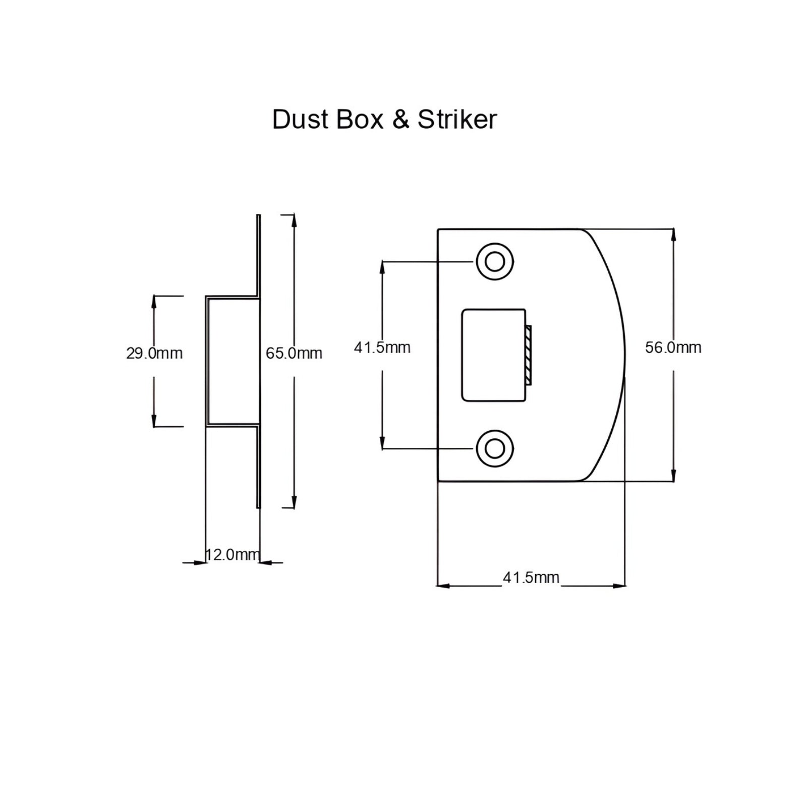 Dust Box TradCo Menton Lever Long Backplate Privacy Set Satin Chrome 0687KPRIV60 - The Blue Space