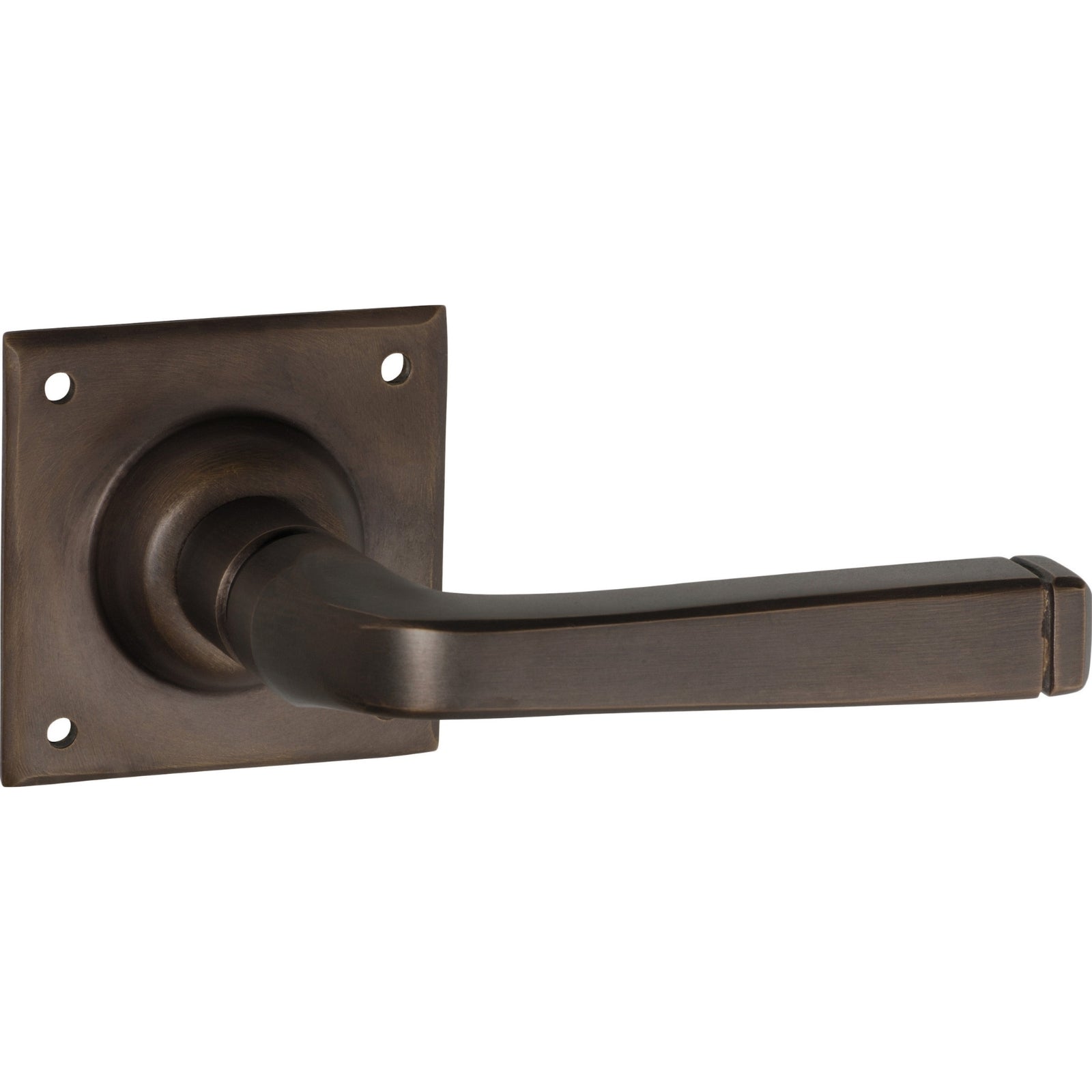 Tradco Menton Lever Square Rose Antique Brass Sdg 0680 - The Blue Space