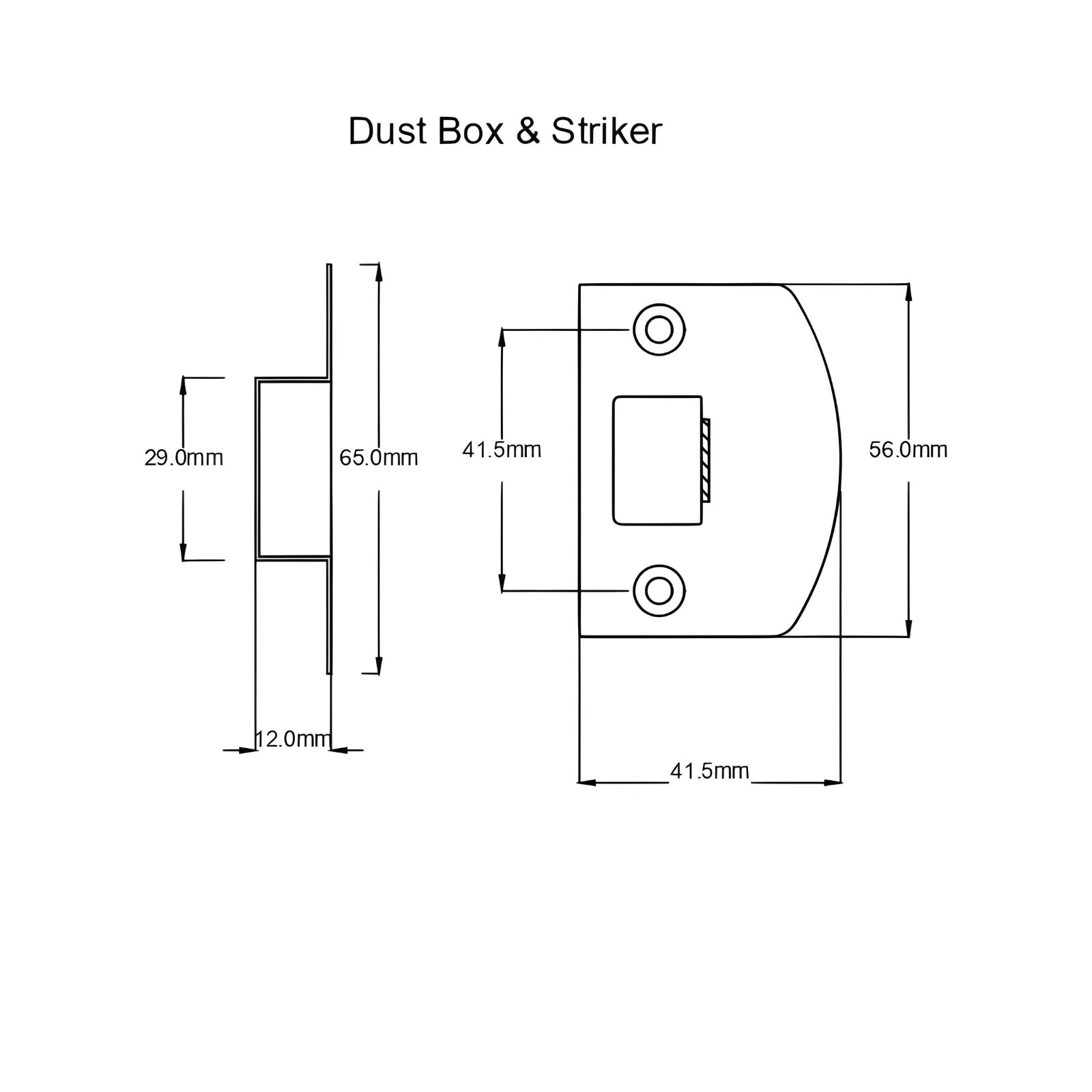 Dust Box TradCo Milton Door Knob Long Backplate Privacy Set Antique Brass 0724KPRIV60 - The Blue Space