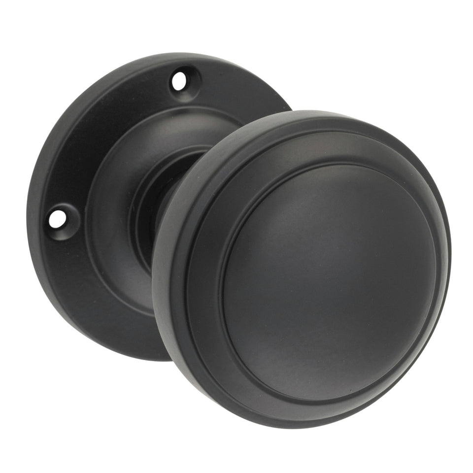 TradCo Milton Knob Round Rose Matte Black