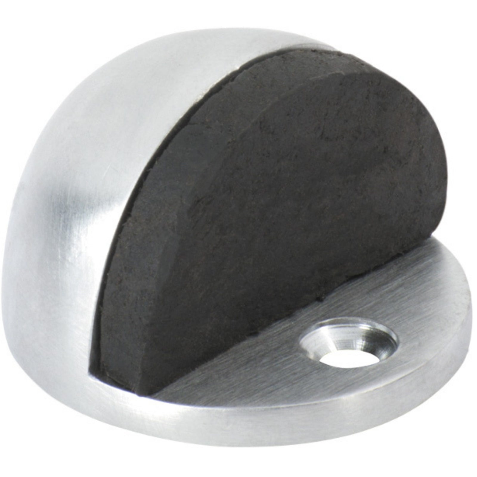 Tradco Oval Door Stop Satin Chrome 1523 - The Blue Space