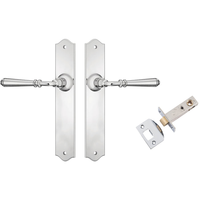 TradCo Reims Lever Long Backplate Passage Set Chrome Plated 0777KPASS60 - The Blue Space