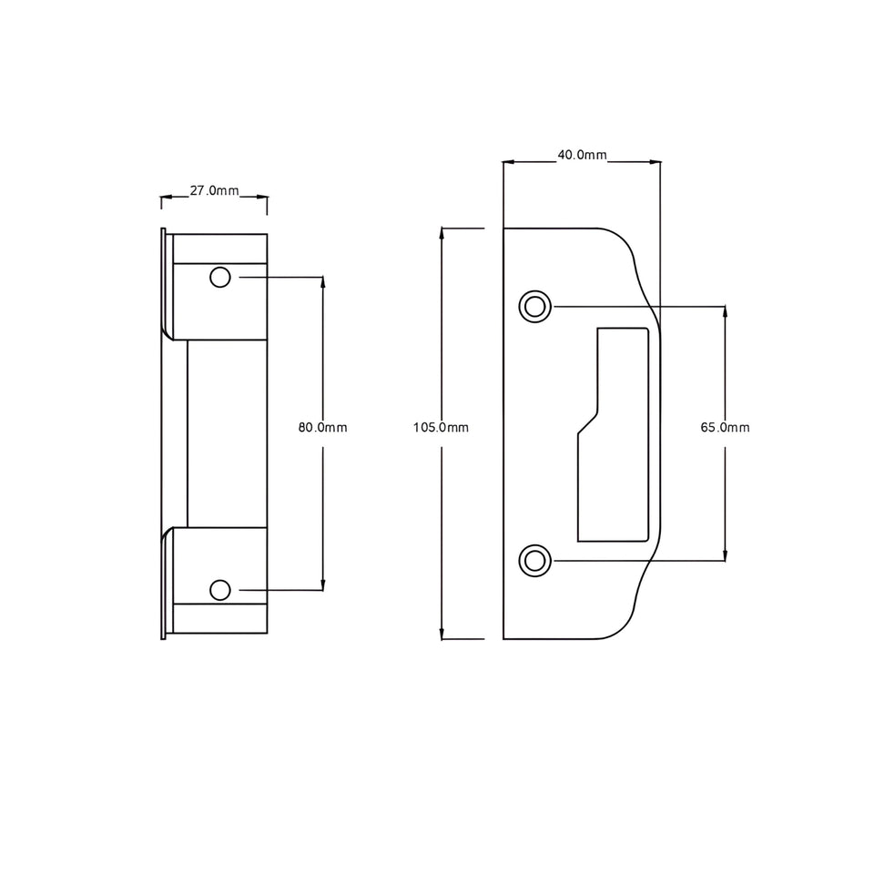 TradCo Rim Lock and Milled Edge Knob Passage Set Matte Black/Polished Brass