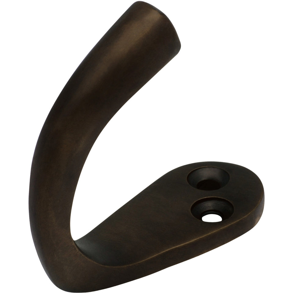 TradCo Single Robe Hooks Antique Brass