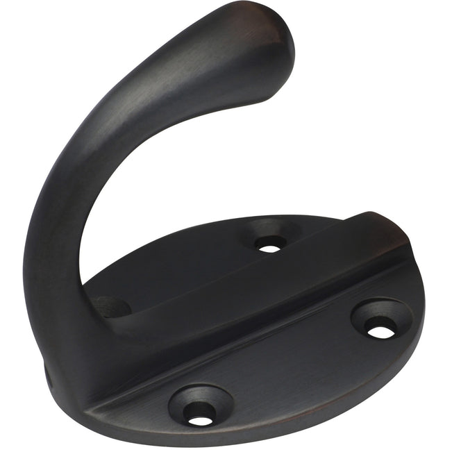 Tradco Single Robe Hooks Oval Backplate Antique Copper 3937 - The Blue Space