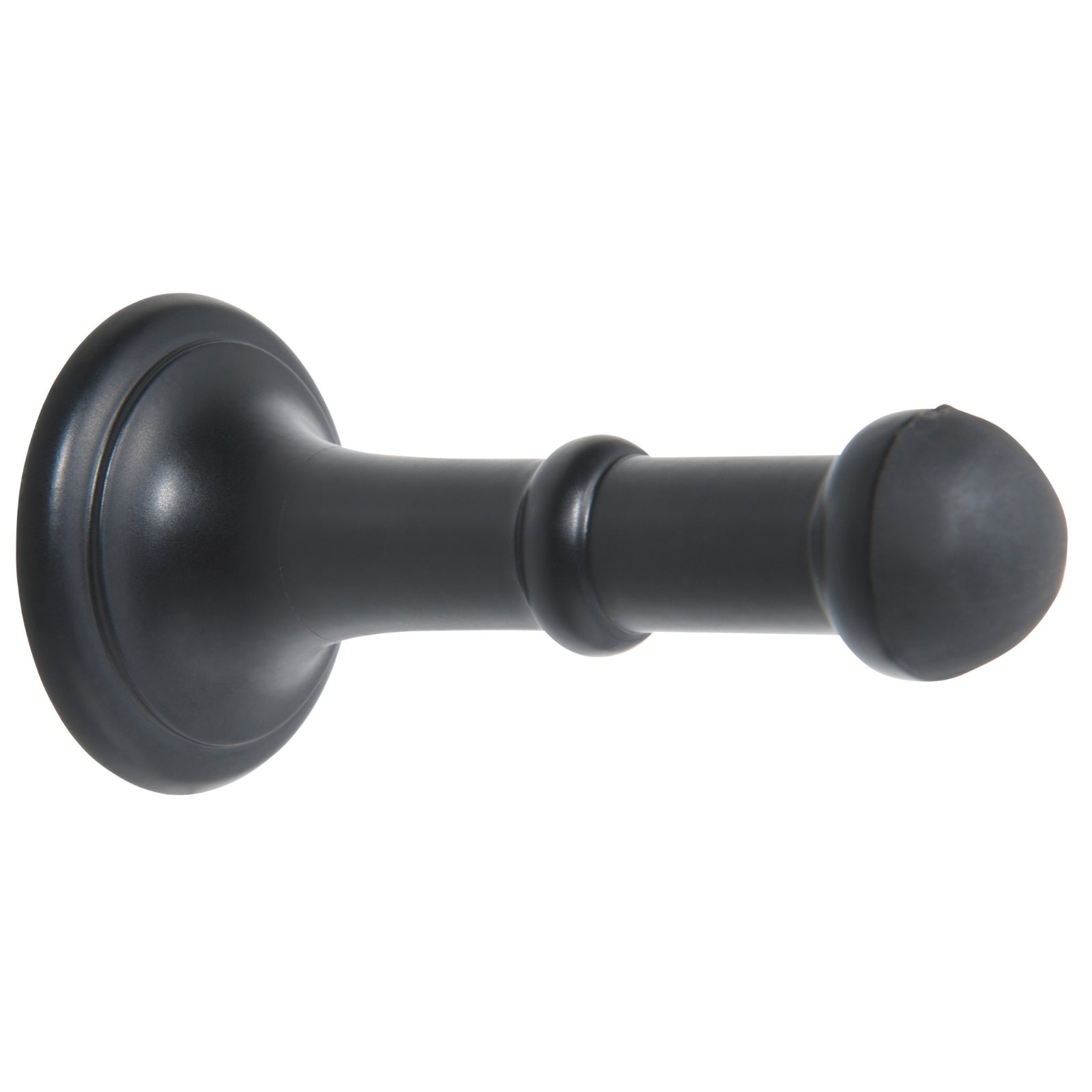 Tradco Small Concealed Fix Door Stop Matte Black 1821 - The Blue Space