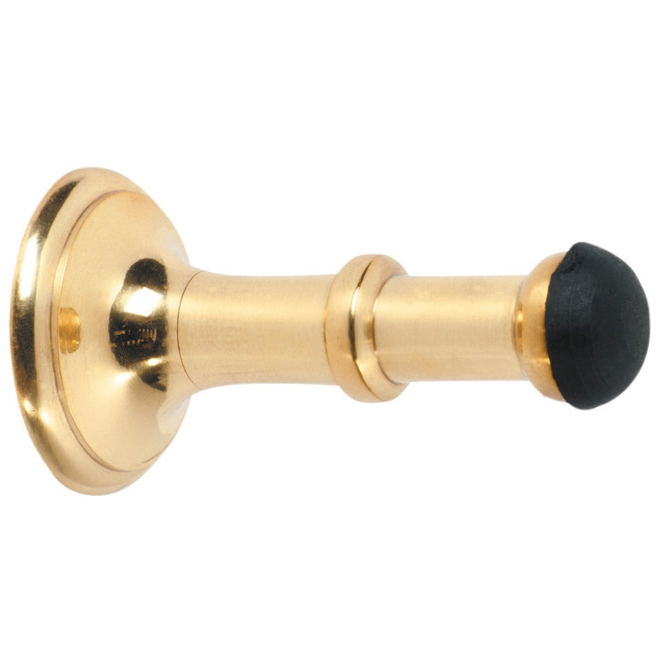 TradCo Small Concealed Fix Door Stop Polished Brass