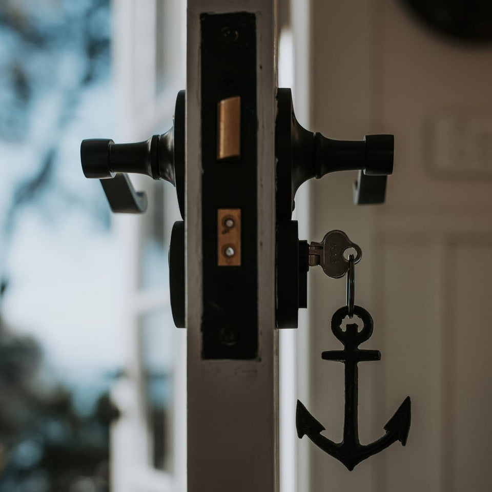 TradCo Victorian Lever Round Rose Matte Black